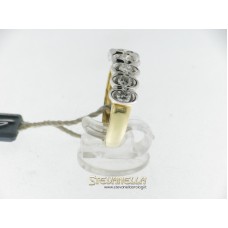 Salvini anello riviera in oro giallo e bianco con diamanti ct.0,70 ref. n56141